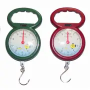 Luggage Plastic Hook Spring Scale 10kg Weighing Numeral Pointer Hanging Scale