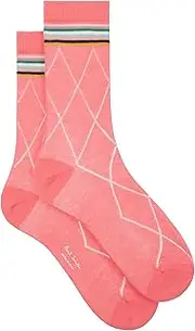 PS Paul Smith Women's Argyle Socks, Pink, One Size, Pink, One Size