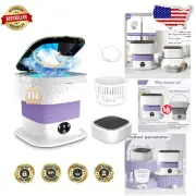 11L Portable Mini Washing Machine - 60W Efficient Washer for Travel & Camping