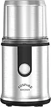 AUSPURE Coffee Grinder Easy Electric, for Coffee Beans, Spices, Dry Herbs, Detachable 90gr Capacity Cups, Coffee Bean