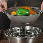 Convenient Double Handle Strainer Basket Stainless Steel Fine Mesh Sieve Filter