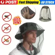 Outdoor Fishing Cap Camping Anti Mosquito Insect Head Fly Bee Mesh Protector Hat