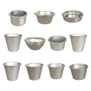 10pcs Nonstick Western Cake Cup Pudding Molds Muffins Tin Small Eggs Tart Moulds