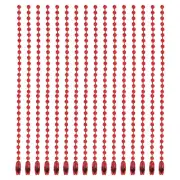 20Pcs Ball Bead Chain, Metal Ball Chain for Hanging Ornament,Red