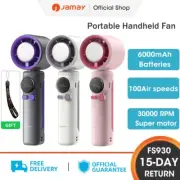 JAMAY Portable Handheld Turbo Fan High 100 Level Adjustment LED Display 6000mAh