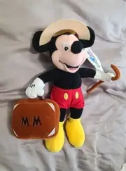 Disney Mickey Mouse Disneyana 2001 Convention Plush Bean Bag w/ Tags