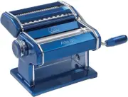 Atlas 150 Pasta Maker Machine - Durable Chrome-Plated Steel Manual Pasta Roller
