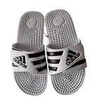 NWB Adidas Adissage Slides Sandals Cloud White Core Black Unisex Mens 6 Womens 7