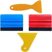 4-Pack Felt Edge Squeegee Vinyl Wrap Tool Kit, Window Tint, Decal Installation