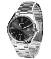 Casio New MTP-1302D-1A1 Men Analog Silver Stainless Steel Watch 4971850445500