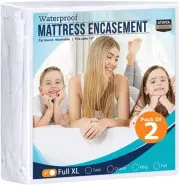 Zippered Mattress Encasement Full XL, 100% Waterproof Bed Bug and Dust Mite P...