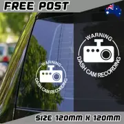 Dash Cam Sticker Decal Car Window Onboard Camera Recording Dashcam Warning GPS