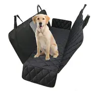 Dog Car Seat Cover with Mesh Window Back Seat Water Resistant Protector Pad