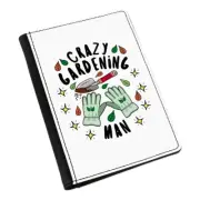 Crazy Gardening Man Stars Passport Holder Cover Case Funny Dad Fathers Day