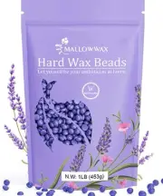 Hard Wax Beads, Beans for Hair Removal, Natural Lavender, Purple