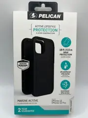 Pelican Marine Active Case for iPhone 12 and iPhone 12 Pro (6.1") - Black