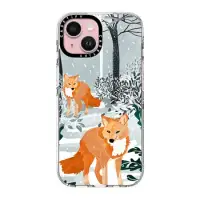 在飛比找CASETiFY優惠-iPhone 15 透明手機殼 Fox Snow Walk 