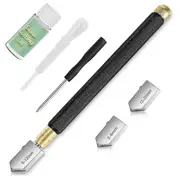 Cutter 2mm-20mm & Glass Cutting Oil, Upgrade Glass Cutting Tool with Automatic Oil Feed, Glass Cutter As Shown