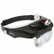 Handsfree Magnifying Visor 3 Lens Plates Magnification Binocular Headband Vision