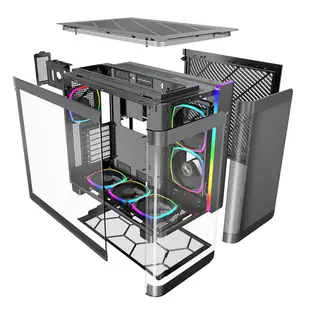 MONTECH 君主 KIN95 PRO 電腦 機殼 RGB 曲面玻璃 海景房 送風扇