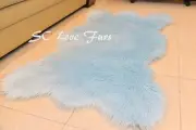 58" x 84" A36 Original Bearskins Custom Design Shaggy Fur Rug 1" PlushFurEver