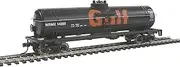 Walthers Trainline HO Scale Model 40' Tank Car with Metal Wheels - Gulf Oil Company