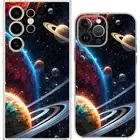 Sun Milky Way Solar System Planets Case Cover Silicone / Shockproof / MagSafe