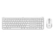 Logitech Signature Slim Wireless Keyboard and Mouse Combo MK950 White