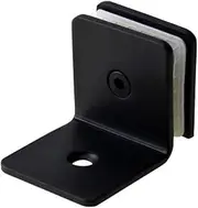 Folding Butt Hinges,Adjustable Cabinet glass Hinges,Glass Door Hinge,Bathroom Clamp,Pivot Hinges,Black Stainless Steel 304 Glass Fixed Clip Bathroom Glass Hinge, 0/90/135/180 Degree Partition Shower R