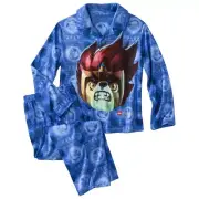 NEW Lego Legends of Chima Boy 2-Pc Button-down Long-Sleeve PJ Pajama Set XS 5 5T