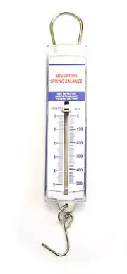 Eisco Labs Premium Spring Balance, 0-500g / 0-5N - Dual Scale - Zero Calibration