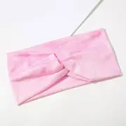 Women Yoga Sport Headband Tie Dye Sweat Elastic Hair Band Wide Cross Knot Turban