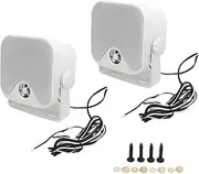 Marine Box Speakers 100W Heavy Duty Waterproof Outdoor Sound System ATV UTV Tractor Truck Marine Grade Mount
