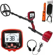 Metal Detectors, Underground Metal Detector TX 850L Powerful Gold Detector Treasure Hunter Seeker Pointer Detector for Beach/Gold Hunting(850L Set)