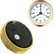61 Mm Diameter Clock With Gold Rim Round Clock Head Fit Up Movement Gold
