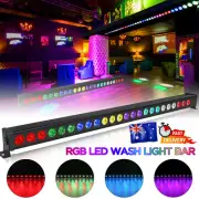 RGB Light Bar Wall Wash Effect Stage Lighting 24 LED DMX DJ Disco Party W/Remote