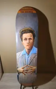 *RARE* Kramer Seinfeld Portrait Wes Kremer Sk8mafia Skateboard Deck. New!