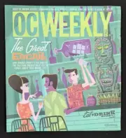Shag MAGAZINE COVER OC Weekly Tiki Bars August 2018 Print Article Inside