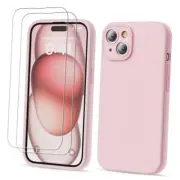 Compatible with iPhone 15 Case, Silicone Upgraded iPhone 15 6.1 inch Sand Pink
