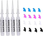 GANAZONO 80Pcs Cat with Adhesive Glue Claw Covers for Pet Grooming Protect Furniture from Scratches Flexible and Comfortable for Cats Includes Adhesive Tubes