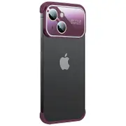 No-Back Slim Phone Case for iPhone 13 6.1 inch TPU+Acrylic Lens Guard Bumper Case