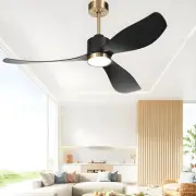 Ceiling Fans with Lights, 52” Modern Remote Ceiling Fan with Light ,Reversibl...