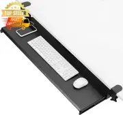Keyboard Tray Under Desk Pull Out 86cm Extra Long with C Clamp Mount
