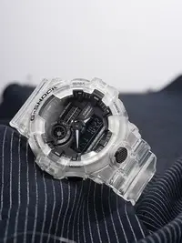 在飛比找Yahoo!奇摩拍賣優惠-CASIO卡西歐冰韌系列 g-shock透明手錶男女GA-7