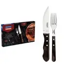 Tramontina 12 Piece Polywood Jumbo Steak Set - Brown