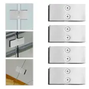 4 pcs Glass Shelf Bracket Glass Clamp Glass Bracket for Coastal Outdoor