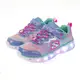 Skechers S Lights-Heart Lights 童鞋 燈鞋 紫藍 愛心 發光 中童 302316LBLMT