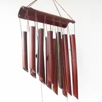 在飛比找蝦皮購物優惠-「Camellia」竹製風鈴掛飾 手工竹製 12管工藝風鈴 