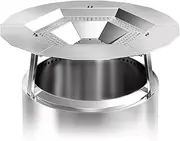 Heat Deflector for Solo Stove Bonfire 19.5", 304 Stainless Steel Portable Heat Diffuser with Handle&Leg Accessory for Bonfire Fire Pit Captures/Redirects Warmth for Solo Stove Accessories