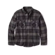 Brixton Bowery Flannel Black/Charcoal Mens Streetwear Skate Apparel